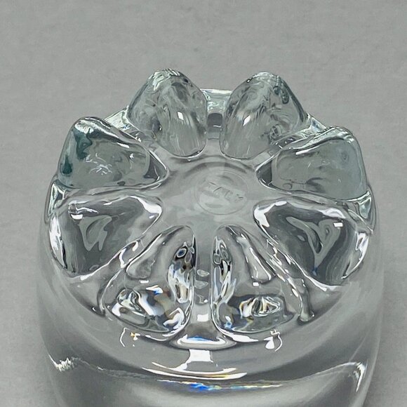 Crown Royal Whiskey Glass 10 Oz Low Ball Rock Glass 8 Point Bottom Italy - Picture 8 of 12